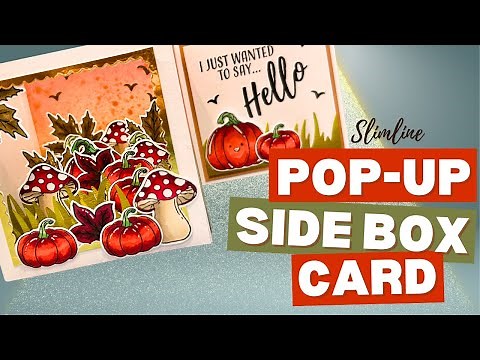 Pop Up Side Box Card! 4" x 8" Size!