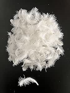 Bulk Goose Down Feather Stuffing & Fill – Hypoallergenic Pillow Filling, Repair, Restuff, Fluff for Couch Cushions, Comforters, Jackets5/95-4Lb DIY