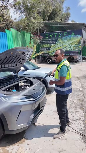222K views · 3.3K reactions |  Don’t wash your EV with high-pressure water under the bonnet! ⚡️ You might damage electrical components and sensors — always clean safely! #evtopia #electricvehicle #viralvídeo #fyp | Evtopia | Facebook