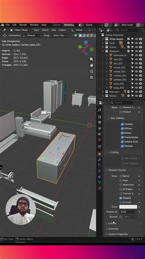Display Texture in a sold mode #blender