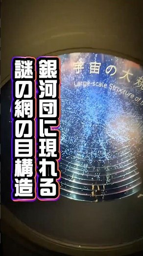 銀河団に現れる網の目構造 #銀河 #宇宙 #量子ゆらぎ #科学館へ行こう #大阪市立科学館