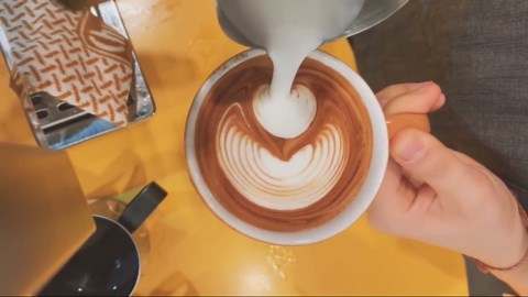 Stainless Steel Espresso Milk Frothing Pitcher - 12OZ/350ML Coffee Milk Frother Cup with Decorating Art Pen for Espresso Machine, Latte Art