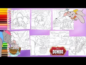 Coloring Disney Animation Dumbo the Flying Elephant - Digital Coloring Book