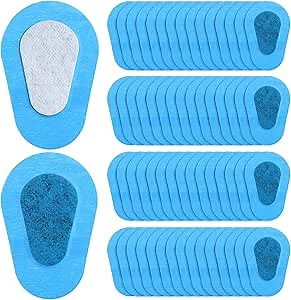 80 Pcs Adhesive Eye Patches, Disposable Eye Pads for Adults Latex Free Adhesive Bandages(3 x 2 Inch,Blue)
