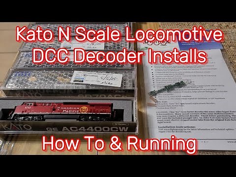 Kato Locomotive DCC Decoder Installs and Run