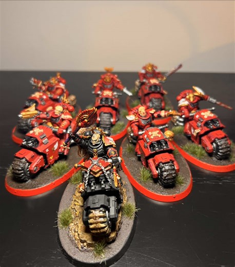 Blood Angels Outriders 🩸 #bloodangels #warhammer40k #warhammerpainting #warhammer #spacemarines