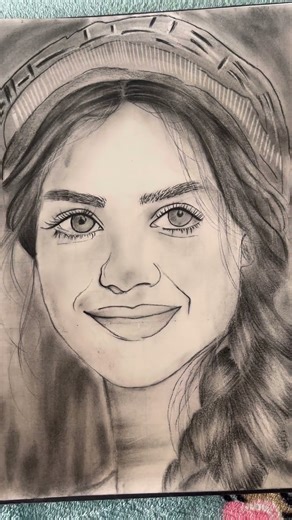 Smiling Girl ✨ | Pencil Portrait Sketch