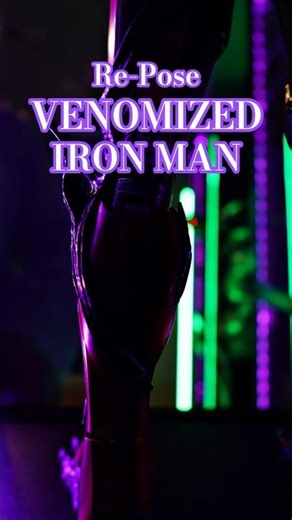 Hot Toys Venomized Iron Man Re-Pose | Display Lab Collectibles
