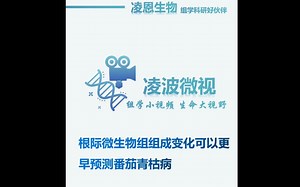 ISME| 根际微生物组成变化可更早预测番茄青枯病