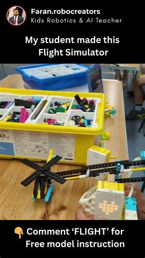 My student made this Flight simulator with Lego Spike Prime