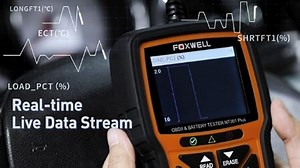 FOXWELL Upgrade NT301 Plus OBD2-Scanner Batterie-Tester 12V, 4 IN1 OBD-Scanner-Diagnose-Tool 100-2000 CCA Batterie Kälte Anlassen Ladesystem Tester Überprüfung Motor Auto Code Reader Scan-Tool EVAP