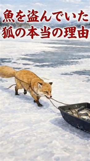 魚を盗んでいた狐の本当の理由 #野生動物 #wildfox #shorts