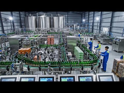 High-Speed Automatic Beer Production Line – Massive Output Bottling Factory