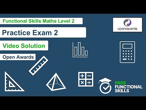 Open Awards Functional Skills Maths Level 2 Practice Exam 2 Video Solution
