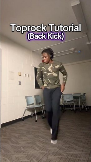 Toprock Tutorial🕺 (Back Kick) #shorts