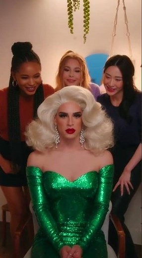 Showtime Diva #mtf #transformation crossdress #makeup tgirl #boytogirl #femboy #makeover #dragqueen