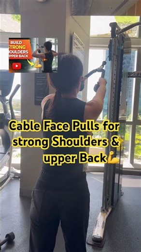 Cable Face Pulls for Strong Shoulders& Upper Back Perfect Form Guid#fitwithparvej#upperback#shoulder
