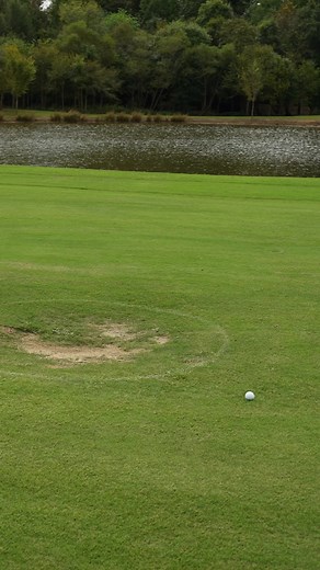 You get free relief from ground under repair, but what if you're just standing in it? | United States Golf Association - USGA