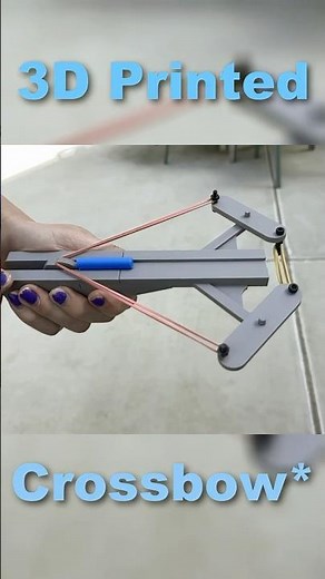 I Designed My Own 3D Printed Crossbow! #3dprinting #crossbow #maker