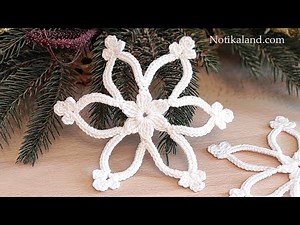 CROCHET EASY Crochet Snowflake Pattern