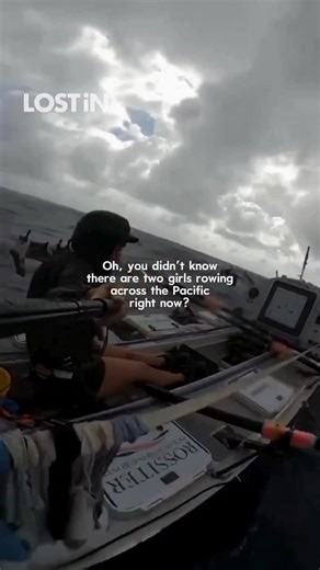 Arriving right now! They’ve rowed 8,000 miles non-stop across the Pacific — storms, sleep deprivation, dolphins, even 30ft waves. And now? They’re set to become the first all-female pair in history to complete this route in the next few minutes!! 💪🌊 | LOST iN