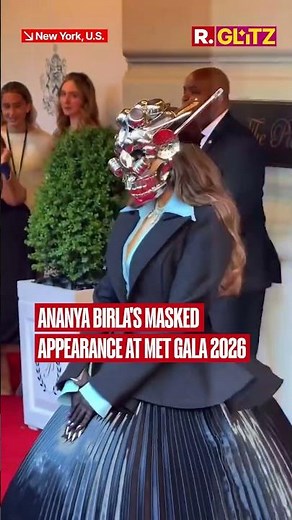 Ananya Birla Makes Met Gala Debut in Custom Robert Wun Couture with Sculptural Mask