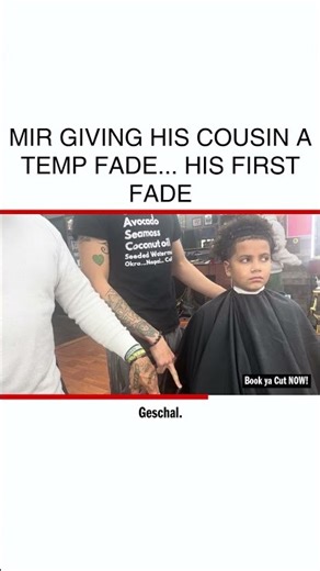 Master Barber Skills: Mir's Perfect Temp Fade Tutorial #FirstFade #BarberLife