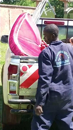 Uninstalled solar water pump loading for transfer to another installation site