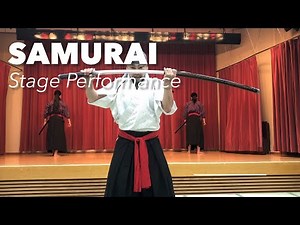 #samurai 侍 Artists showing off Japanese sword skills - Stage Performance by Kamui #japan