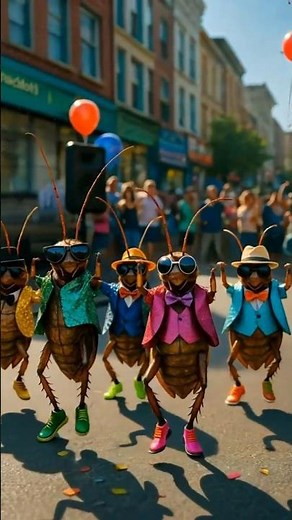 Cockroach Dance Party: Confetti & Crazy Moves!