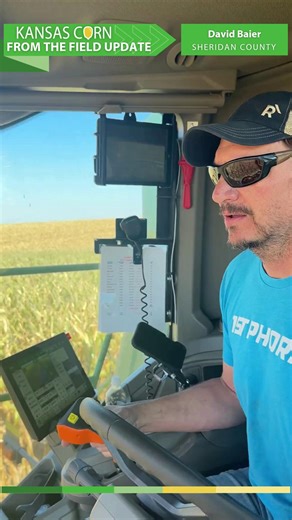 Thanks to David Baier, Double R Farms near Hoxie, KS for giving us a #harvest update this week from the northwest part of the state. #kscorn | Kansas Corn