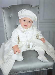 Silk Dupioni Baby Boy Christening Gown, Spanish Style Outfit B001 - Etsy