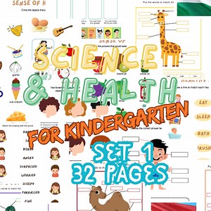 Science & Health Worksheets for Kindergarten and Homschool, Printable Pack Makes Science Fun and Accessible. - Etsy UK