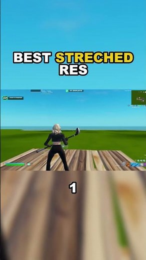 BEST STRECHED RES #fortnite #tutorial #foryou