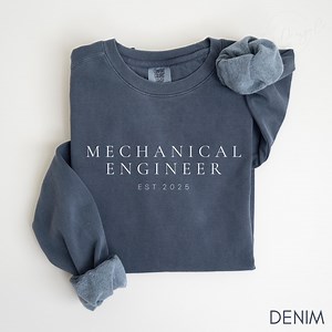 Custom Mechanical Engineer Sweatshirt, Mechanical Engineering Crewneck, Engine Mechanic T-shirt, Personalized Engineering Gift STEM Grad Shirt - Etsy