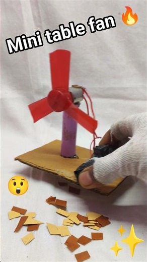 mini table fan working modle science project #shorts #schoolproject #viralshorts