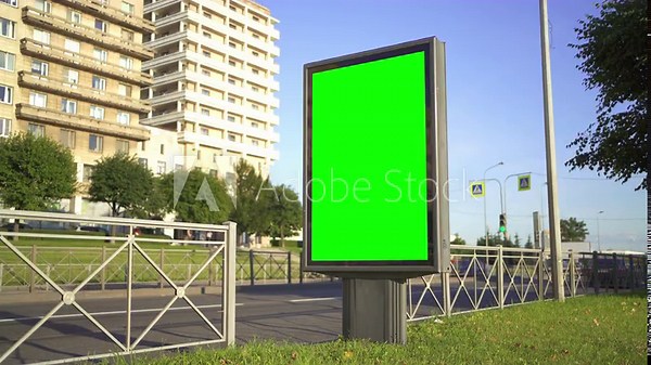 bus stop sign on a road
