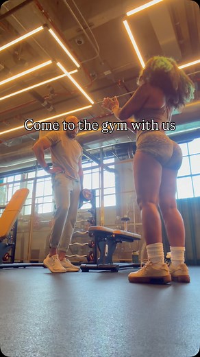 Just a girl tryna keep the love of my life motivated for greatness. Should we start making some gym content for y'all? | Britteny Floyd-Mayo