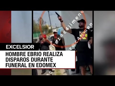 Sujeto se emborracha en funeral y después realiza disparos al aire