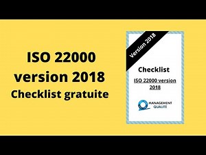 Télécharger la checklist de l'ISO 22000 version 2018