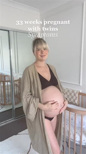 48K views · 183 reactions | 33 week bumpdate, better late than never! 﫶 #bumpdate #33weekspregant #nursery #firstimemom #pregnancysymptoms #pregnancyjourney #twins | Pregnancy Journey | Facebook