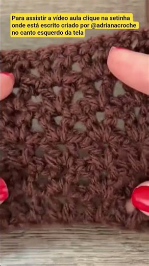 Crochet V-stitch. The video tutorial is now available!