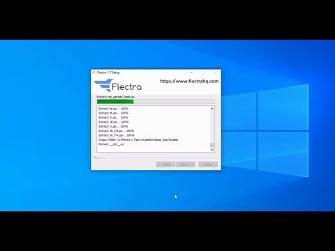how to install flectra erp system - windows 10