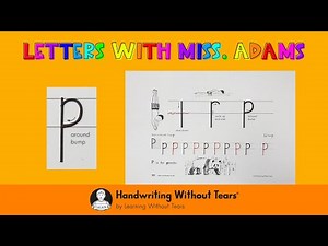 Handwriting Without Tears - Lowercase "p"