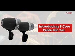 5 Core Tabla Mic XLR Wired – Ultimate Uni-Directional Snare Tom Instrument Microphone
