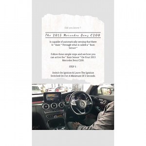 A rain sensor in a car detects any rainfall or moisture that makes...