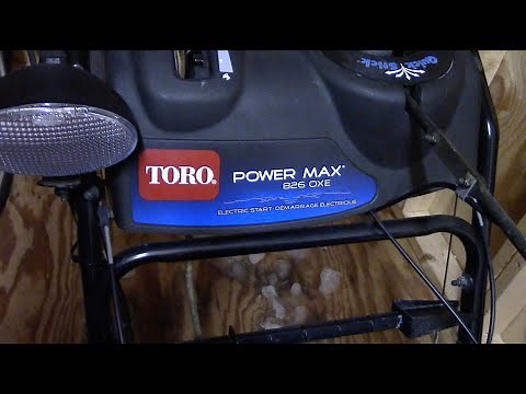 How to Replace the Auger Drive Belt on a Toro Power Max Snow Blower.
