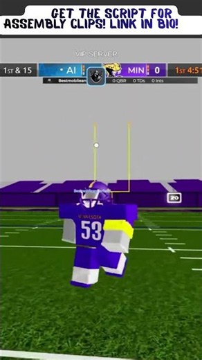 How to hit ELITE clips for your FF3 Assembly... (No Key Script) 💎🏈 #roblox #nfl #football #shorts