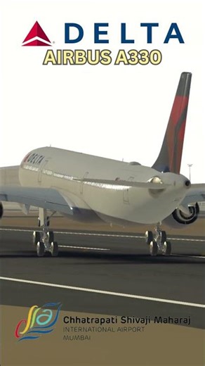Delta A330 Misses the Touchdown Zone in Mumbai | Heavy Jet Landing at Mumbai Airport (BOM)