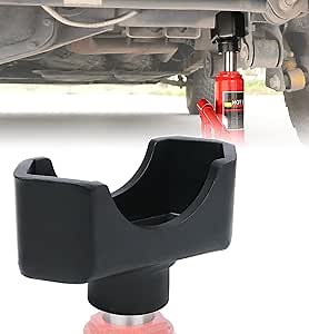 Jack Axle Adapter Lifting Saddle Compatible with Bottle Floor Jack for 3" Axle Tube - Black